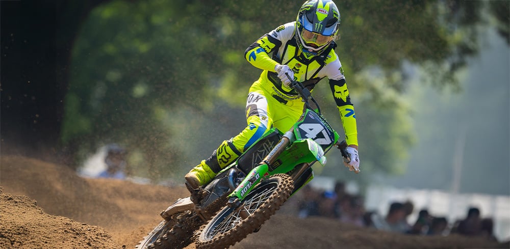 Motocross rider wearing 360 one